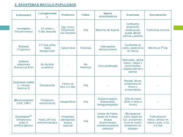 enfermedades exantematicas